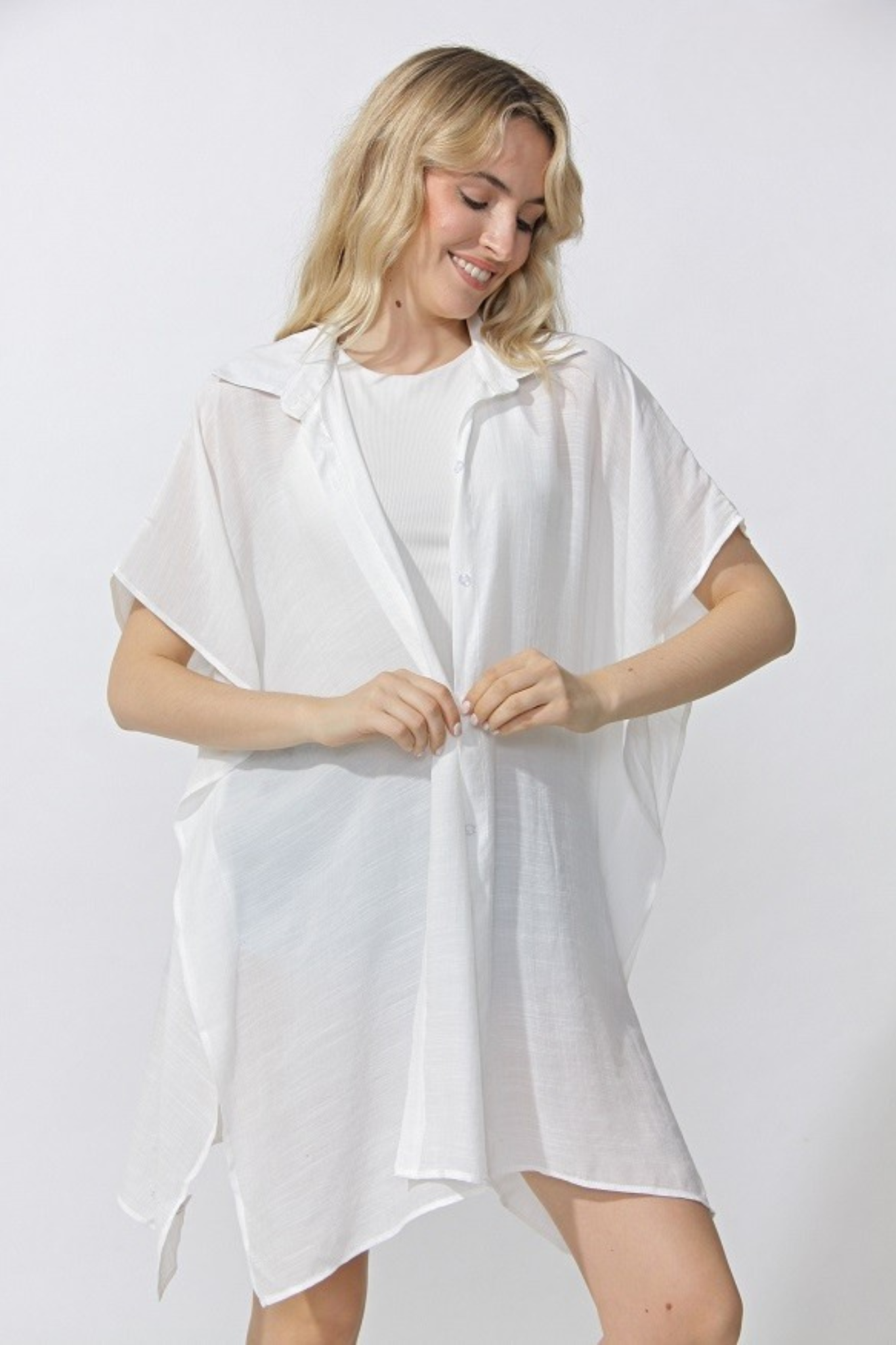 Art. 362075 Vestido camisero Blanco