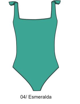 Art. 70680404 Traje De Baño Entero Verde Esmeralda