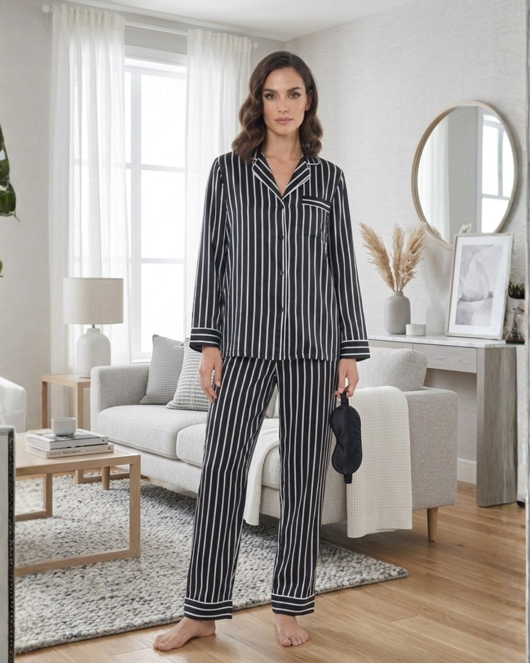 Art. 57060392 Pijama Camisero Comb. 92 en SATÉN