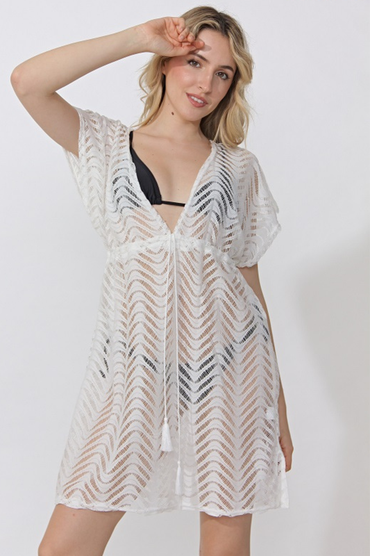 Art. 362051 Vestido de encaje Blanco