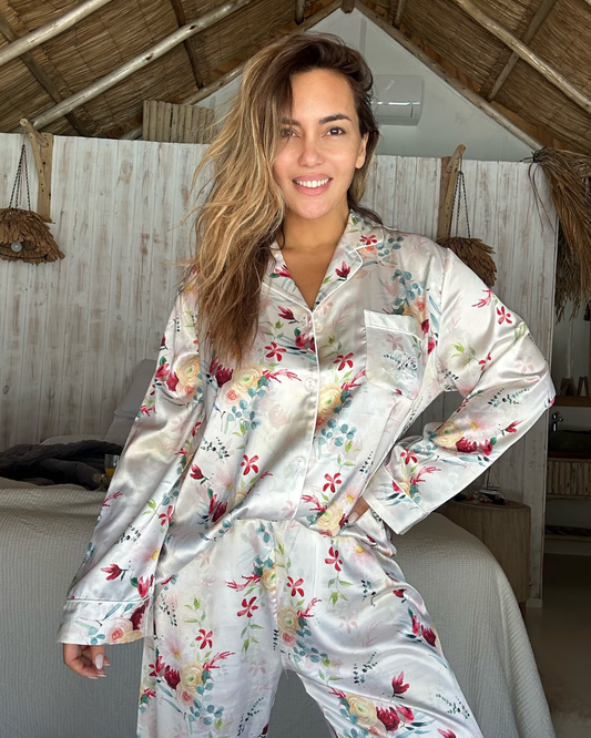 Art. 57060396 Pijama Camisero Comb. 96 en SATÉN