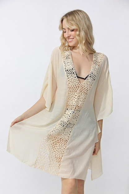 Art. 362077 Vestido con broderie Nude