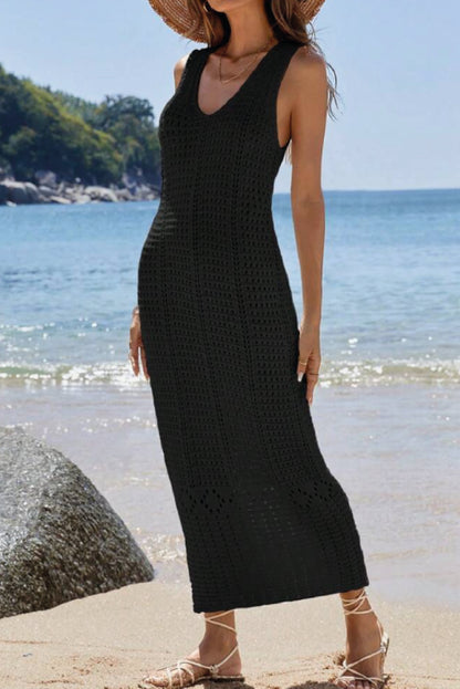 Art. 353007 Vestido largo crochet Negro