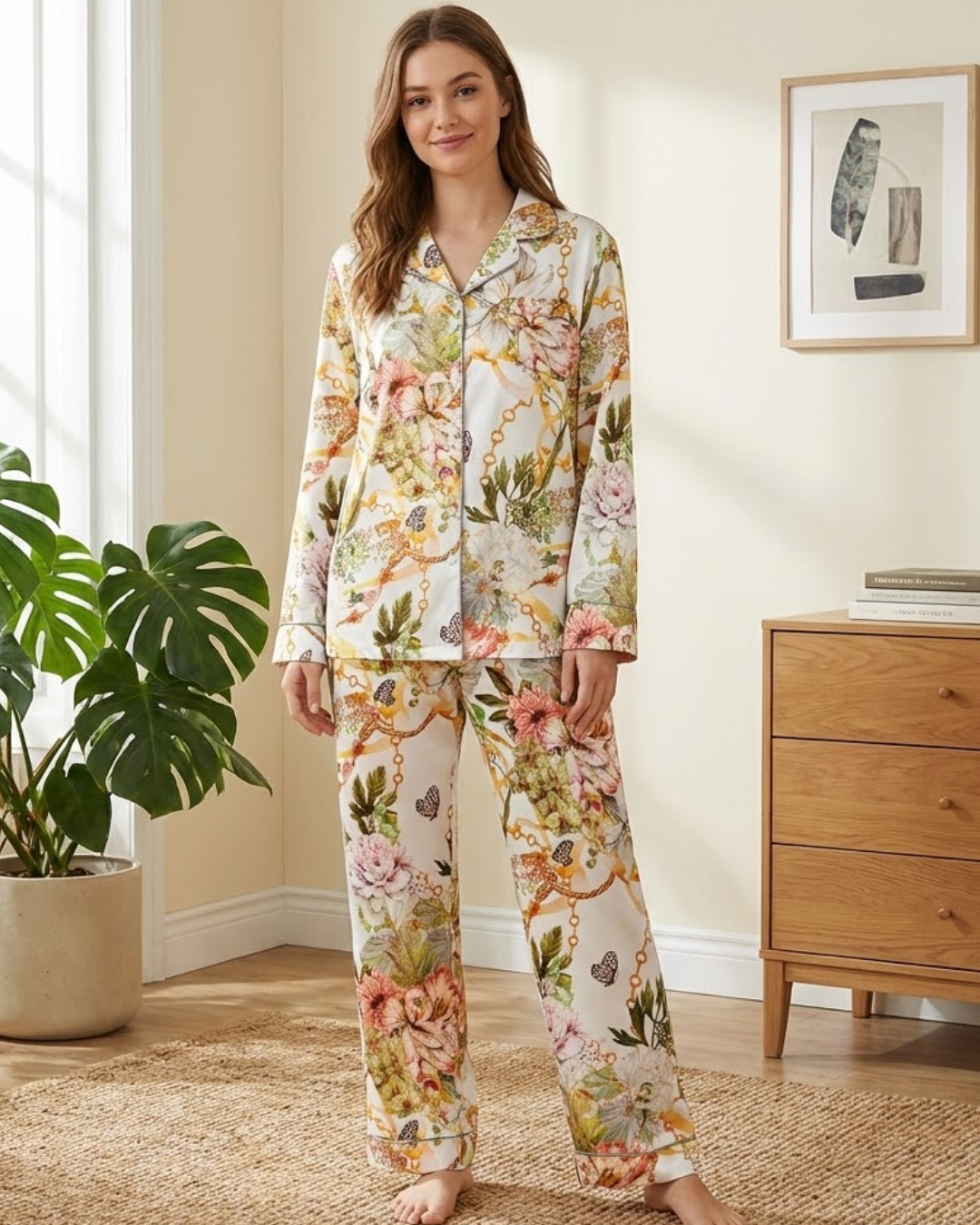 Art. 57060397 Pijama Camisero Comb. 97 en SATÉN