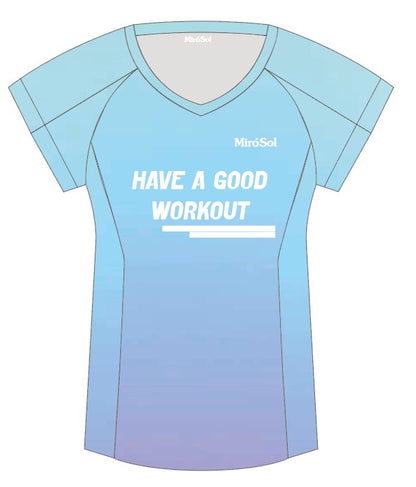Art. 46183292 Remera corte V Esfumado Celeste