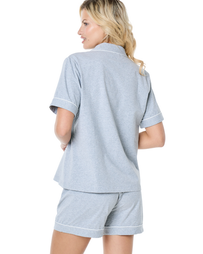 Art. 570708 Pijama Corto Rayón Algodón Gris