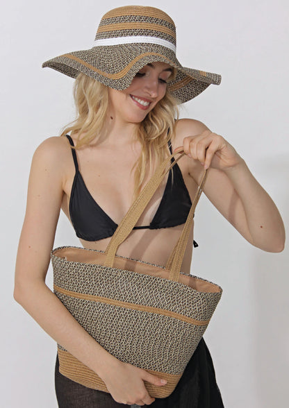 Art. 6611000 Set de bolso y capelina gris