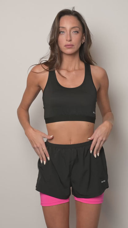Art. 511206 Short Deportivo con Calza Negro