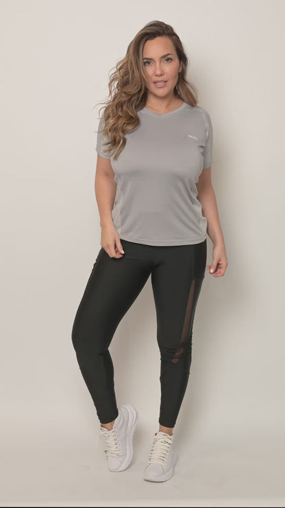 Art. 46181066 Remera corte V Gris