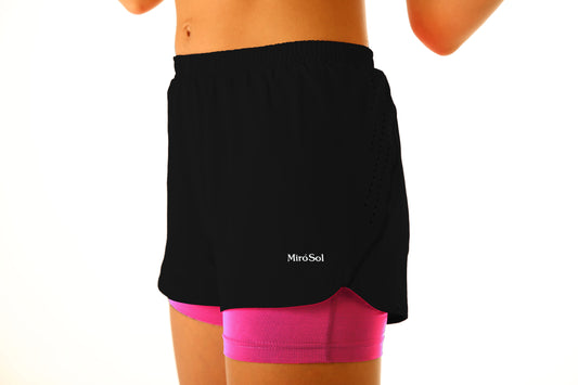 Art. 511206 Short Deportivo con Calza Negro
